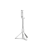 Phone Tripod 70 CM White | iPhone & Android | Selfie & Bluetooth Remote