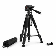 Camera Tripod 160 CM Aluminum | DSLR, Mirrorless & Smartphone | 1/4-inch Screw & Converts to Monopod