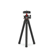 Flexible Tripod 32 CM Black | DSLR & Smartphone | Cold Shoe & 1/4-inch Screw Included