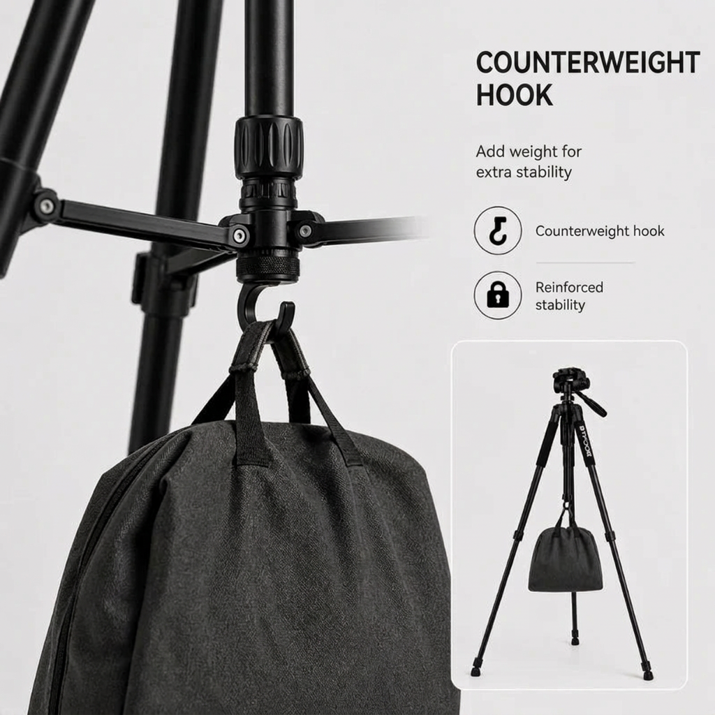 Binocular Tripod 140 CM Aluminum | Binoculars & Spotting Scopes | Foam Grips & Storage Bag Included