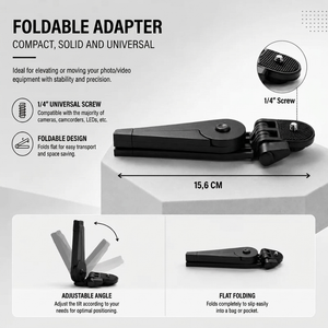 Mini Camera Tripod 16 CM Black | Cameras & Camcorders | Compact & Foldable
