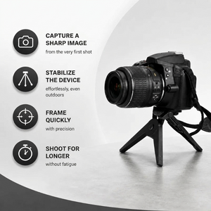 Mini Camera Tripod 16 CM Black | Cameras & Camcorders | Compact & Foldable