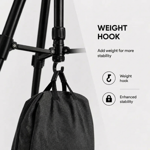 Camera Tripod 140 CM Black Aluminum | DSLR, Mirrorless & Smartphone | 1/4-inch Screw, 3 kg Load Capacity & Carry Bag Included