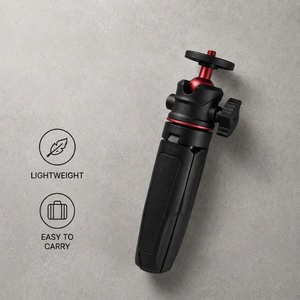 Desktop Tripod 27 CM Black | Video Calls & Streaming | Foldable Legs & Phone Holder Included