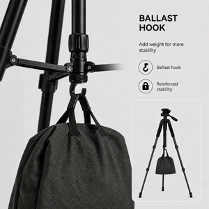 Camera Tripod 178 CM Aluminum | DSLR, Mirrorless & Smartphone | 1/4-inch Screw, Foam Grips & Carry Bag Included