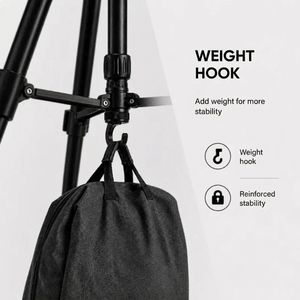 Camera Tripod 188 CM Aluminum | DSLR, Mirrorless & Smartphone | 1/4-inch Screw, Foam Grips & Carry Bag Included
