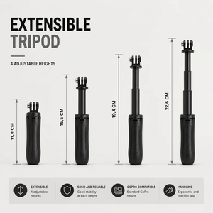 GoPro Tripod 23 CM Black | GoPro & Action Cameras | Extendable & Lightweight