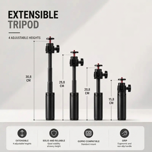 GoPro Tripod 31 CM Black | GoPro & Action Cameras | Compact & Stable