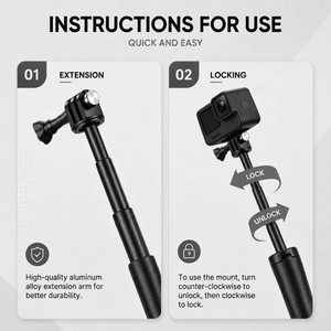 GoPro Tripod 57 CM Black | GoPro & Action Cameras | Non-slip Grip & Extendable