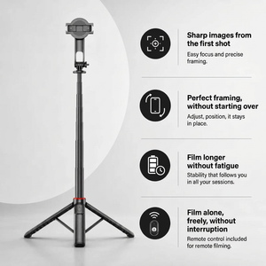 iPhone Tripod 12 13 14 15 Pro Max 130 CM MagSafe | Bluetooth Remote