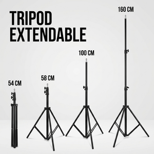iPhone Tripod 15 16 Pro Max 160 CM Black | Adjustable & Anti-Vibration