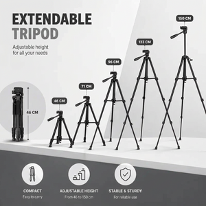 Binocular Tripod 150 CM Aluminum | Binoculars & Spotting Scopes | Foam Grips & Storage Bag Included