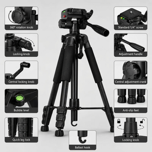 Binocular Tripod 150 CM Aluminum | Binoculars & Spotting Scopes | Foam Grips & Storage Bag Included