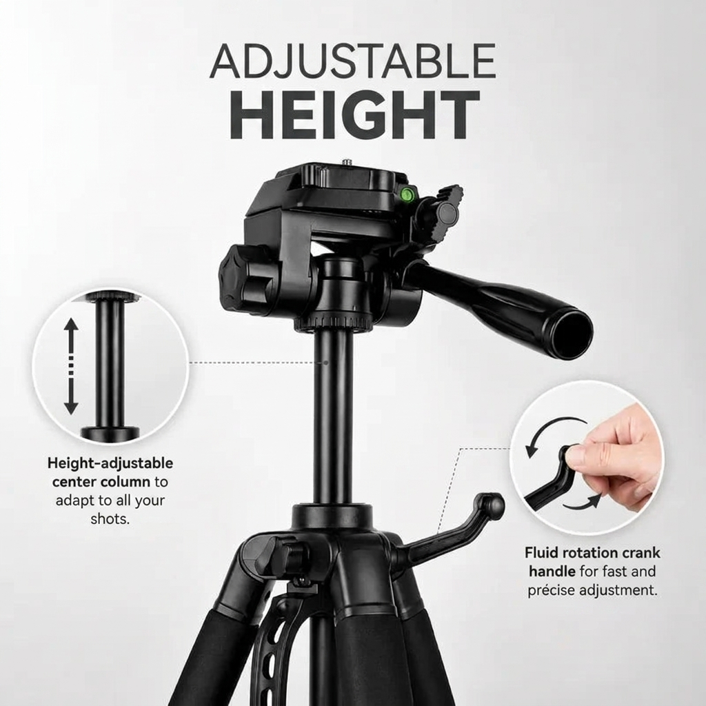 Binocular Tripod 178 CM Aluminum | Binoculars & Spotting Scopes | Foam Grips & Storage Bag Included