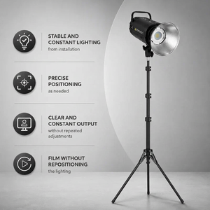 Light Stand Tripod 190 CM Grey Pattern | Ring Light & Softbox | Carry Bag Included