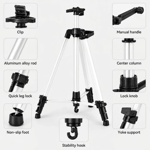 Easel Tripod 155 CM Silver Aluminum | Adjustable & Stable | Carry Bag Included