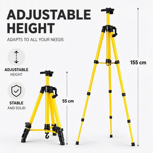 Easel Tripod 155 CM Gold Aluminum | Adjustable & Stable | Carry Bag Included