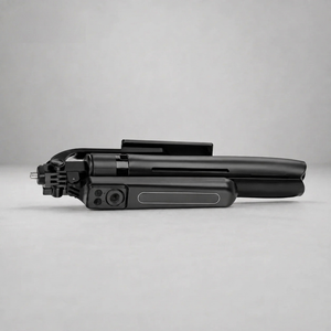 Phone Tripod 180 CM Black 4-Leg | iPhone & Android | Bluetooth Remote Included