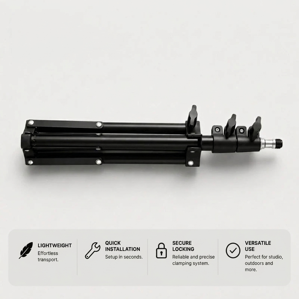 Projector Tripod 110 CM Black | Universal Projector Compatibility | Lightweight & Adjustable