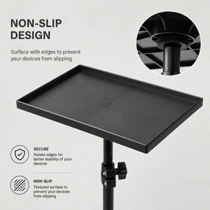 Projector Tripod 120 CM | Universal Projector Compatibility | Tray Included & Adjustable Height