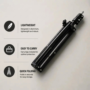 Projector Tripod 160 CM Black | Universal Projector Compatibility | Tall & Stable