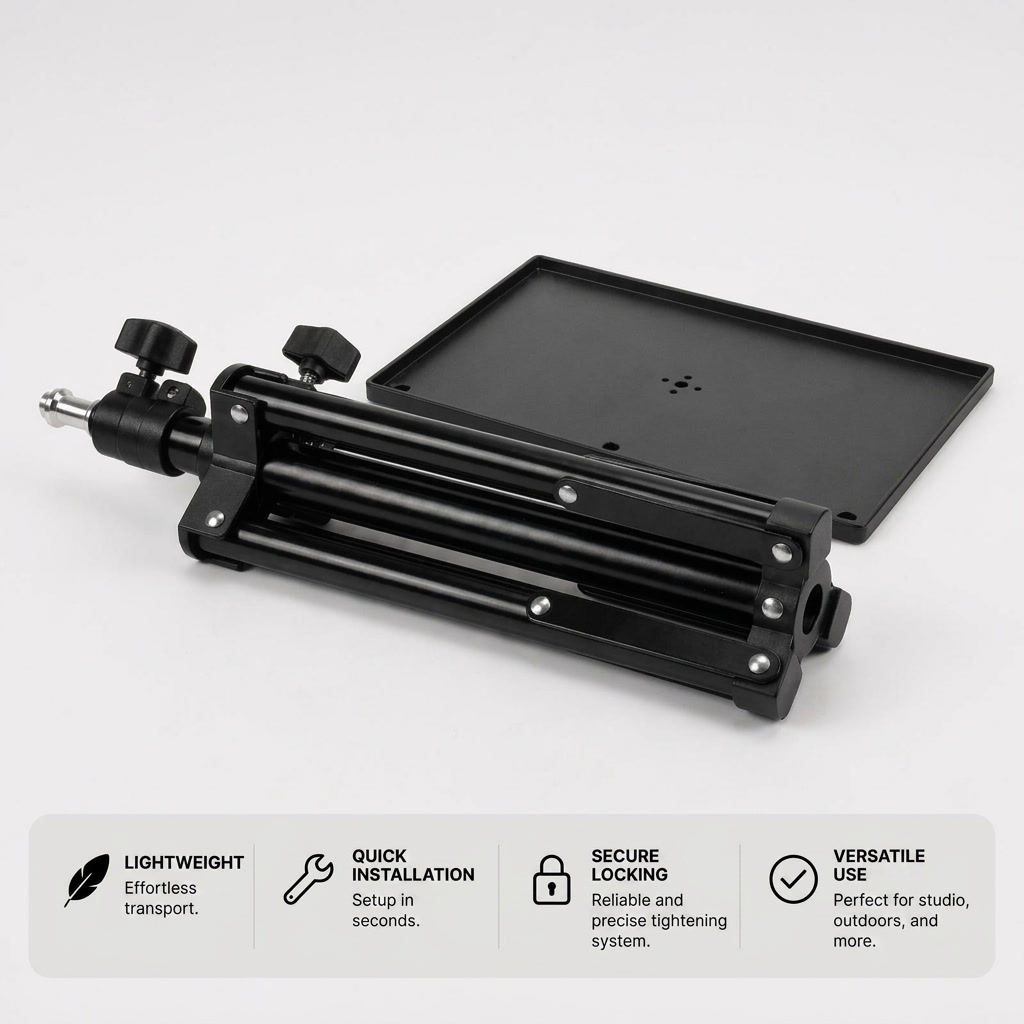 Projector Tripod 55 CM | Universal Projector Compatibility | Tray Included & Compact Design