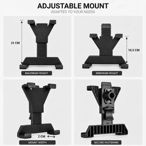 Tablet Tripod 136 CM | iPad & Samsung Galaxy | Adjustable 52–136 cm & Universal Holder