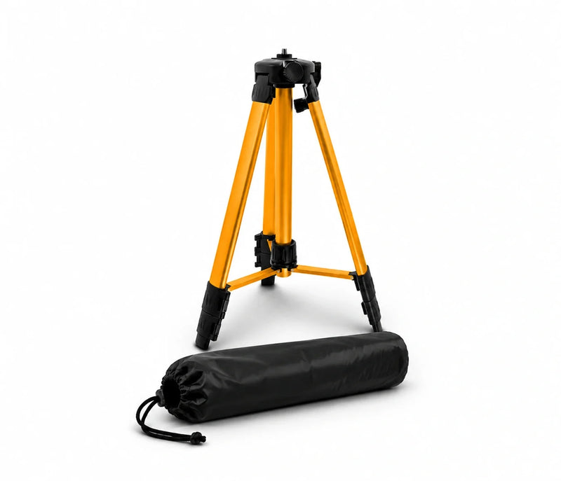 Laser Level Tripod 120 CM Yellow Aluminum | Laser Levels & Cross-Line Lasers | Storage Bag Included