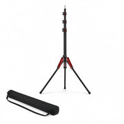 Light Stand Tripod 190 CM Red Pattern | Ring Light & Softbox | Carry Bag Included