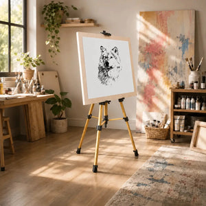 Easel Tripod 155 CM Coffee Brown Aluminum product image 6