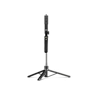 Phone Tripod 170 CM Black Aluminum | iPhone & Android | Stable at Full Extension & Remote Included